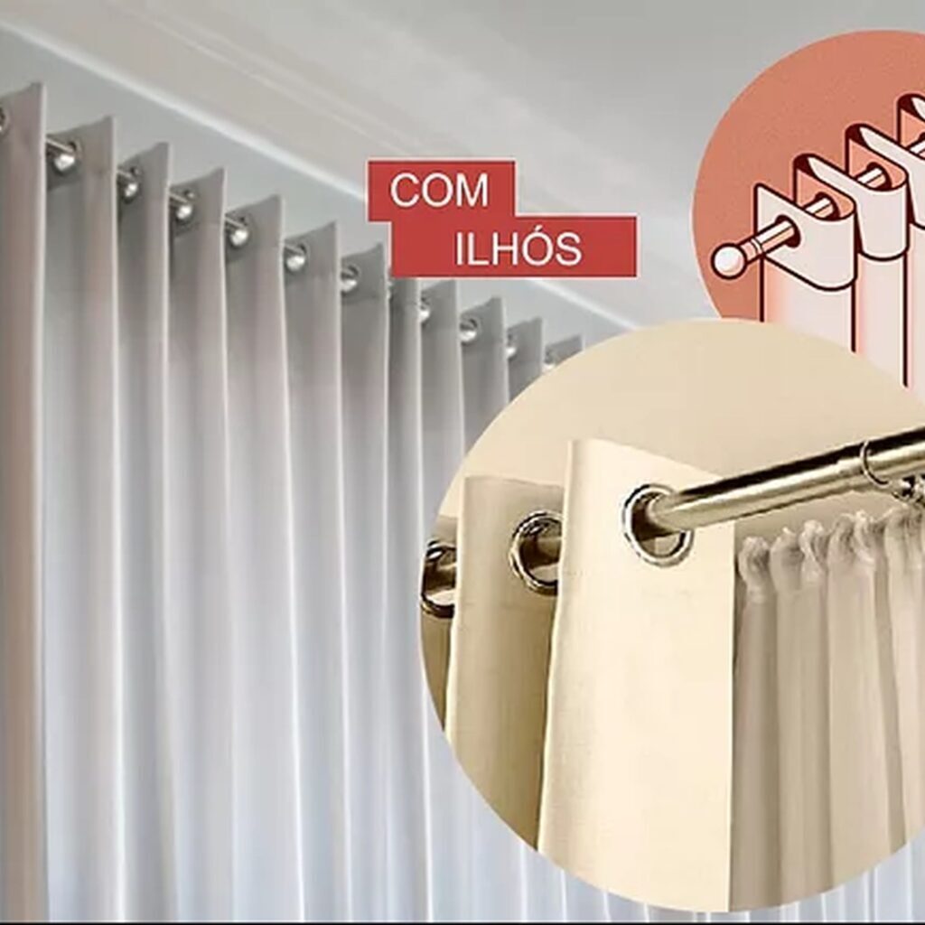Cortinas Vila Velha es - cortina com ilhós